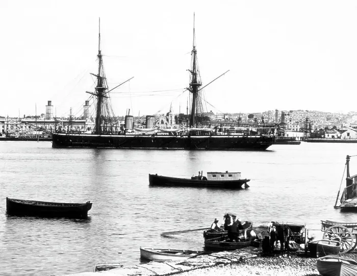 Framed Print : HMS Temeraire, Keyham, Devonport Dockyard Framed Print : HMS Temeraire, Keyham, Devonport Dockyard