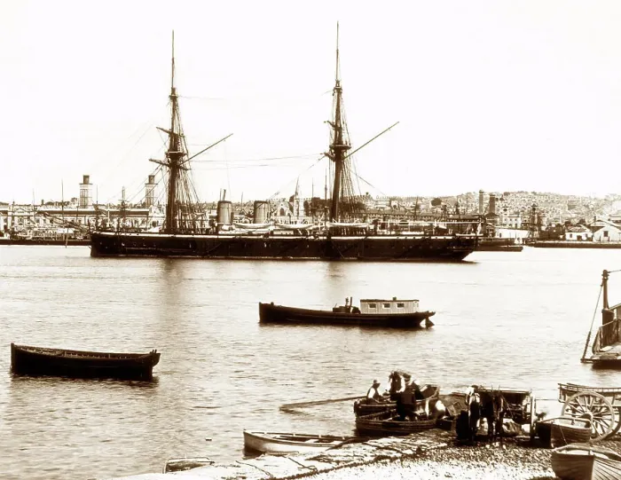 Framed Print : HMS Temeraire, Keyham, Devonport Dockyard Framed Print : HMS Temeraire, Keyham, Devonport Dockyard