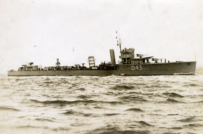 Framed Print : HMS Wessex, British destroyer Framed Print : HMS Wessex, British destroyer