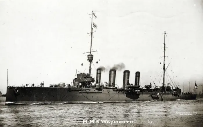 Framed Print : HMS Weymouth, British light cruiser Framed Print : HMS Weymouth, British light cruiser