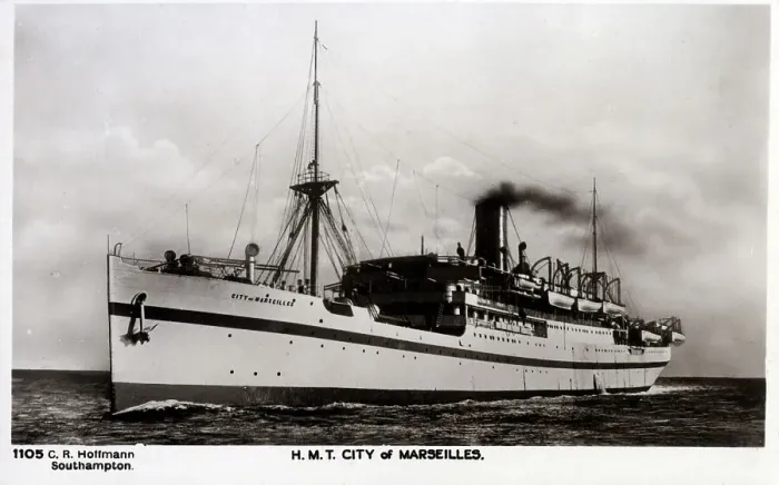 Framed Print : HMT (HM Transport Troopship) City of Marseilles Framed Print : HMT (HM Transport Troopship) City of Marseilles
