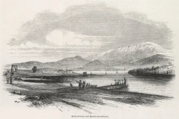 Framed Print : HOBART, 1847 Framed Print : HOBART, 1847