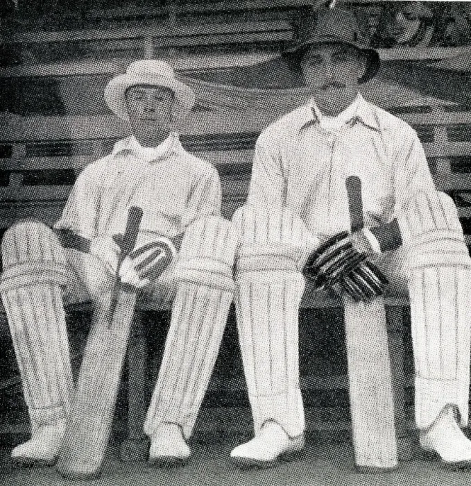 Framed Print : Hobbs and Rhodes, Australian cricketers Framed Print : Hobbs and Rhodes, Australian cricketers