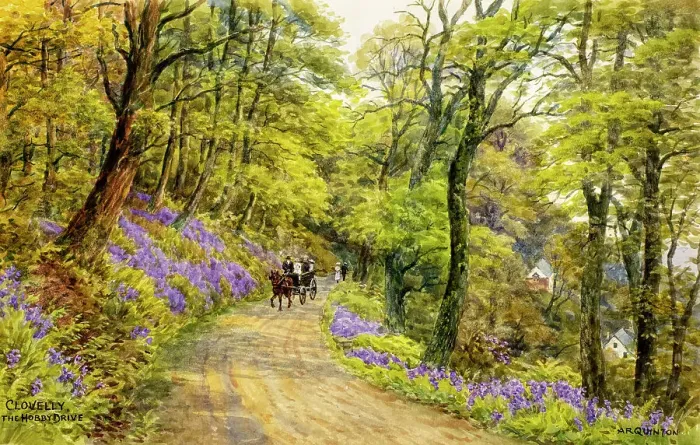 Framed Print : Hobby Drive, Clovelly, Devon Framed Print : Hobby Drive, Clovelly, Devon