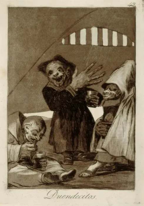 Framed Print : Hobgoblins. Plate 49 of Los Caprichos Framed Print : Hobgoblins. Plate 49 of Los Caprichos
