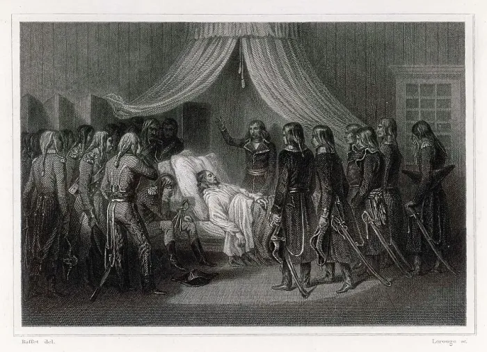 Framed Print : HOCHE DIES AT WETZLAR Framed Print : HOCHE DIES AT WETZLAR
