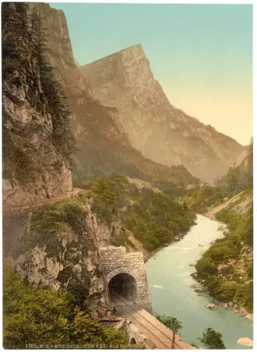 Framed Print : Hochstegtunnel and Planspitze, Austro-Hungary Framed Print : Hochstegtunnel and Planspitze, Austro-Hungary