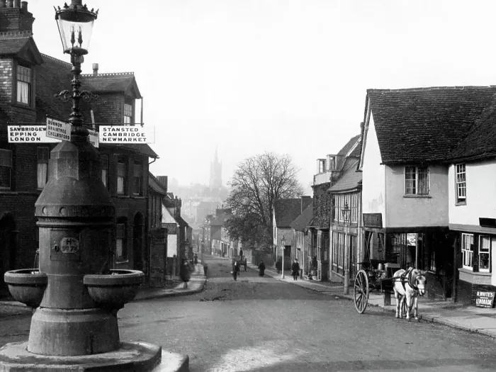 Framed Print : Hockerill Street, Bishops Stortford early 1900's Framed Print : Hockerill Street, Bishops Stortford early 1900's