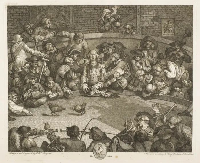 Framed Print : Hogarth, The Cockpit Framed Print : Hogarth, The Cockpit