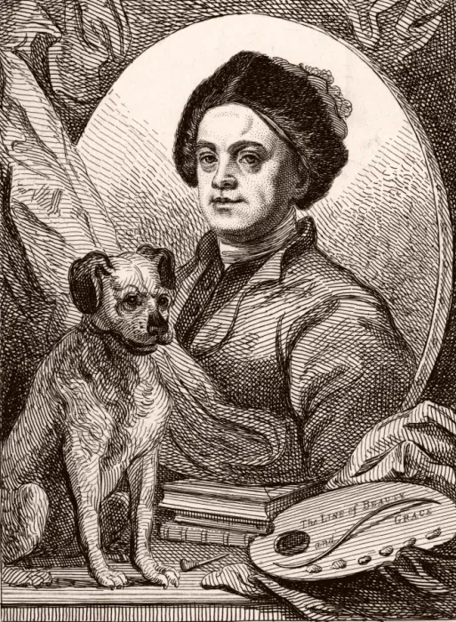 Framed Print : Hogarth  /  Dog Trump