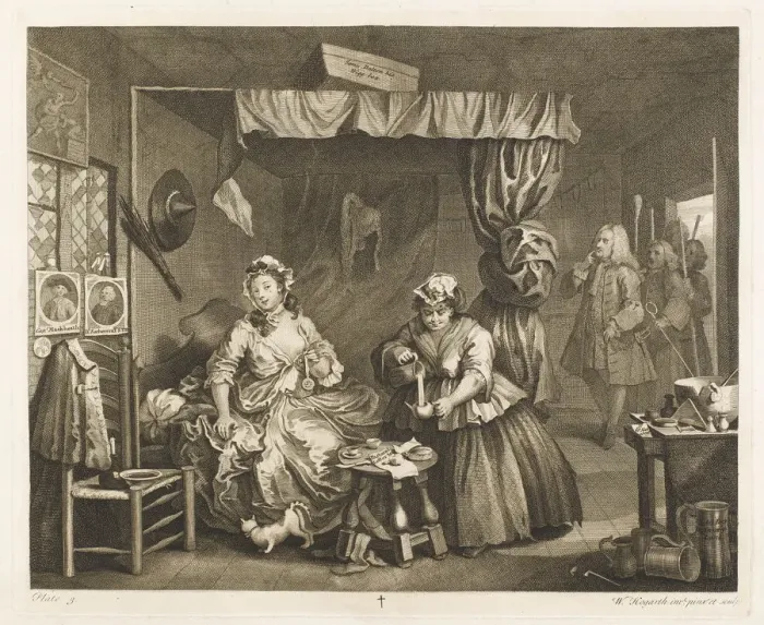 Framed Print : HOGARTH HARLOT PLATE 3 Framed Print : HOGARTH HARLOT PLATE 3