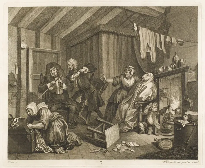 Framed Print : HOGARTH HARLOT PLATE 5 Framed Print : HOGARTH HARLOT PLATE 5