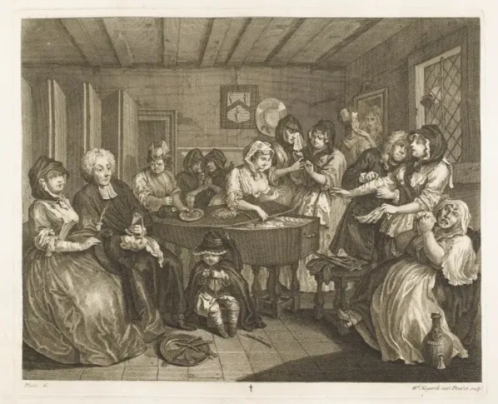 Framed Print : Hogarth / Harlots Prog. / 6 Framed Print : Hogarth / Harlots Prog. / 6