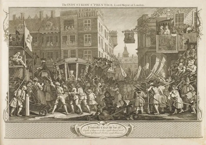 Framed Print : HOGARTH / INDUSTRY / IDLE 12 Framed Print : HOGARTH / INDUSTRY / IDLE 12