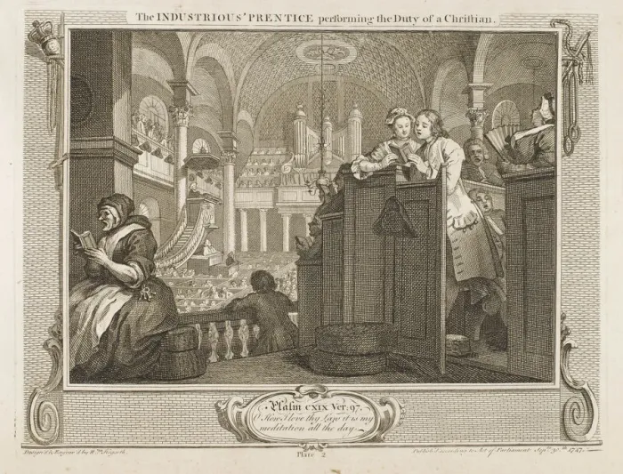 Framed Print : HOGARTH / INDUSTRY / IDLE 2 Framed Print : HOGARTH / INDUSTRY / IDLE 2