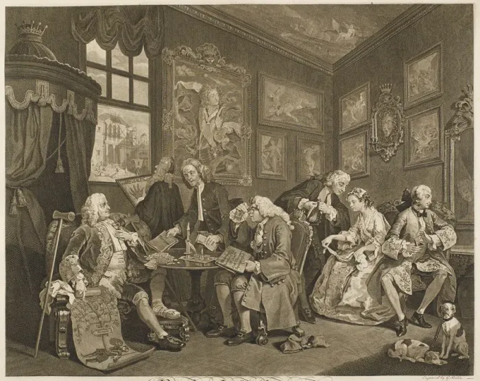 Framed Print : Hogarth - Marriage a la Mode Framed Print : Hogarth - Marriage a la Mode