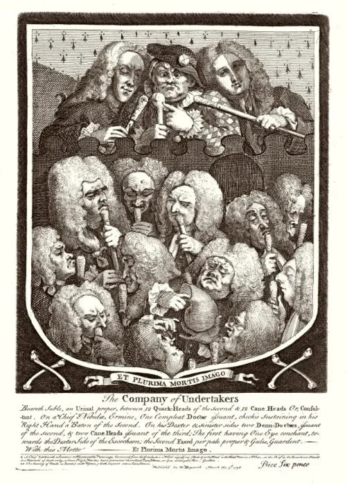 Framed Print : Hogarth / Physicians Framed Print : Hogarth / Physicians