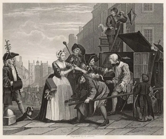 Framed Print : HOGARTH RAKE PLATE 4