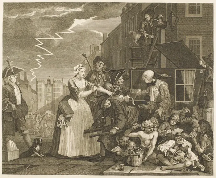 Framed Print : HOGARTH RAKE PLATE 4 Framed Print : HOGARTH RAKE PLATE 4
