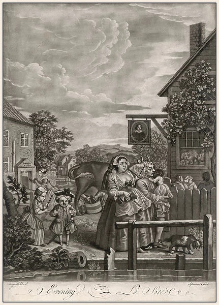 Hogarth, Four Times of the Day, Evening