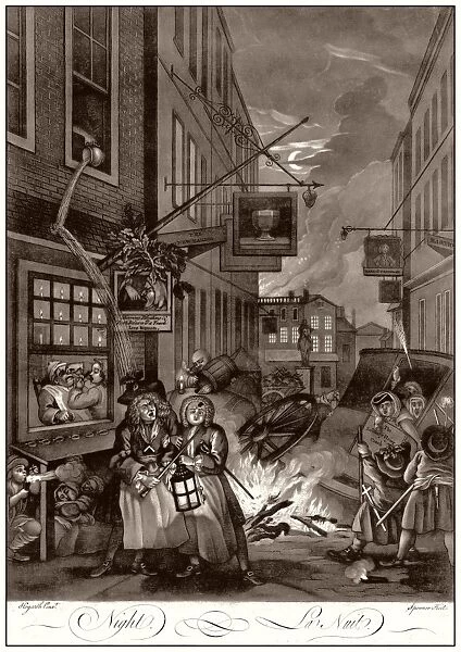 Hogarth, Four Times of the Day, Night