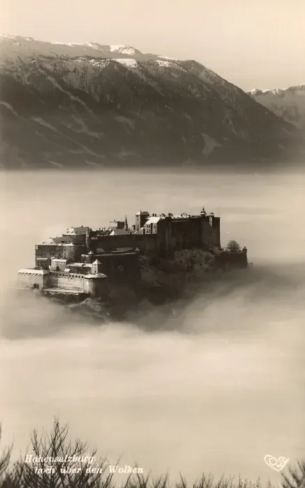 Framed Print : Hohensalzburg Castle in the mist - Salzburg, Austria Framed Print : Hohensalzburg Castle in the mist - Salzburg, Austria