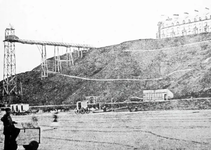 Framed Print : The Hoist, Saltburn, Victorian period Framed Print : The Hoist, Saltburn, Victorian period