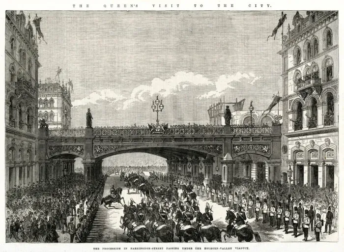 Framed Print : Holborn, London 1869 Framed Print : Holborn, London 1869