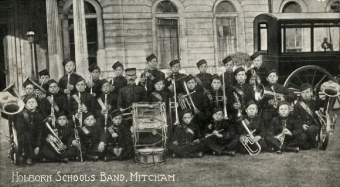 Framed Print : Holborn Schools Band Framed Print : Holborn Schools Band
