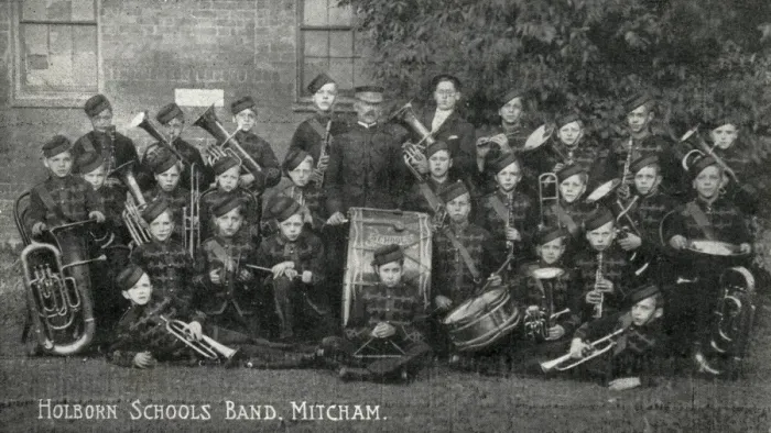 Framed Print : Holborn Schools Band, Mitcham, Surrey Framed Print : Holborn Schools Band, Mitcham, Surrey