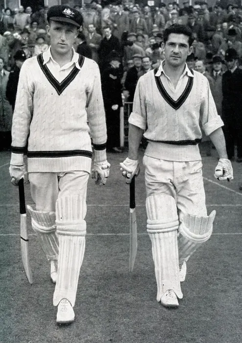 Framed Print : Hole and Harvey, third test against England Framed Print : Hole and Harvey, third test against England