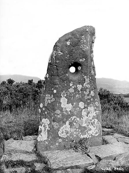 Hole Stone, Doagh, Co. Antrim, a standing stone