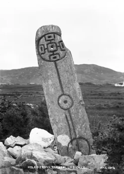 Framed Print : Holed Cross, Glencolumbkille Framed Print : Holed Cross, Glencolumbkille