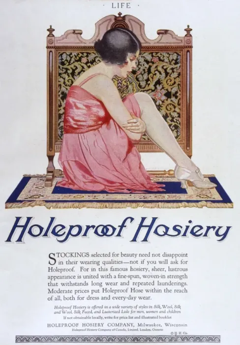 Framed Print : Holeproof Hosiery 1924