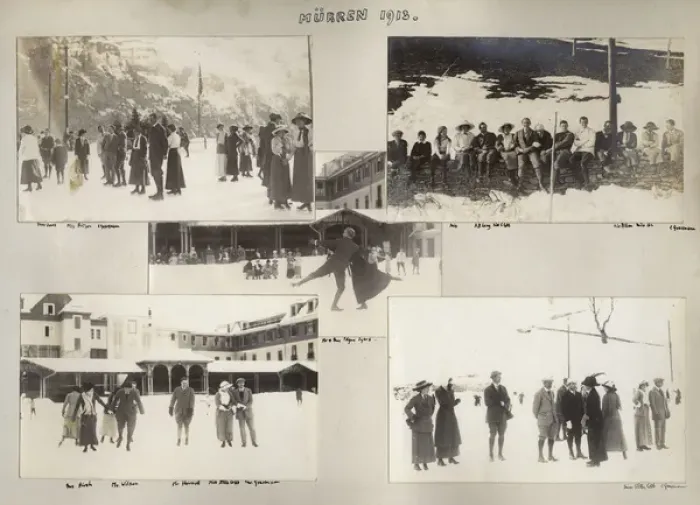 Framed Print : Holiday in Murren 1913
