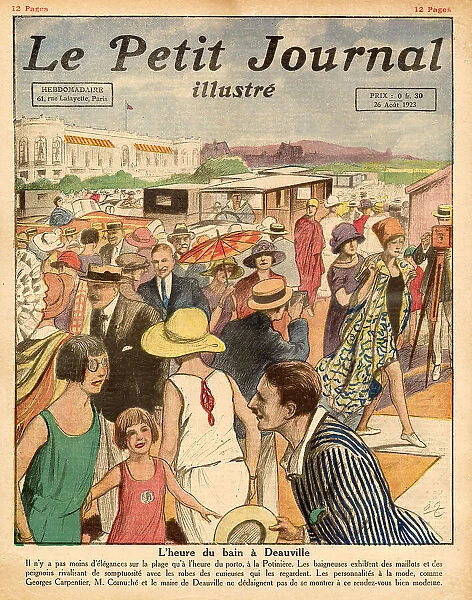 Holidaymakers at Deauville Date: 1923