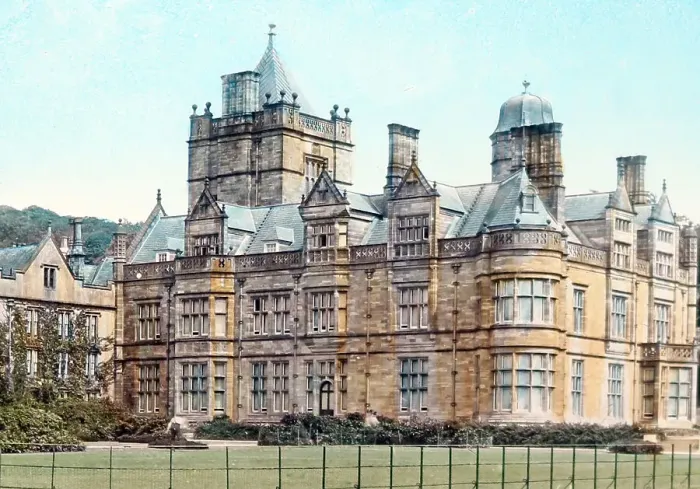 Framed Print : Holker Hall, Grange over Sands, Victorian period Framed Print : Holker Hall, Grange over Sands, Victorian period