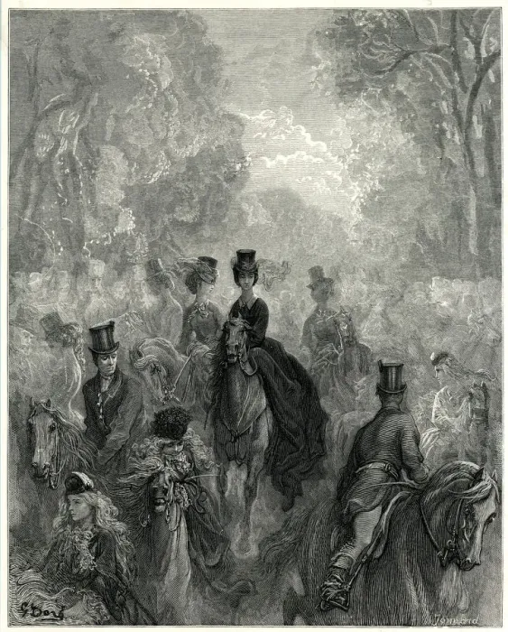 Framed Print : HOLLAND PARK / RIDING / DORE Framed Print : HOLLAND PARK / RIDING / DORE