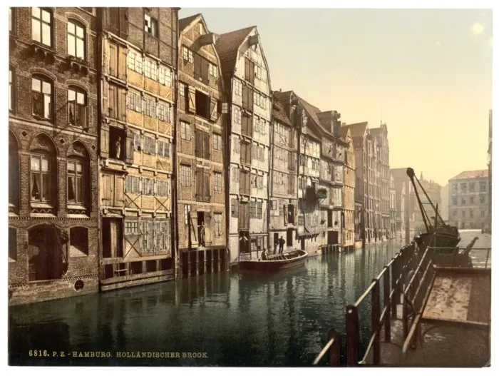 Framed Print : Hollandischer Brook, Hamburg, Germany Framed Print : Hollandischer Brook, Hamburg, Germany