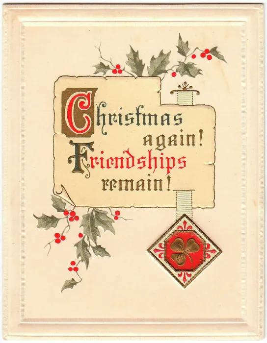 Framed Print : Holly on a Christmas card Framed Print : Holly on a Christmas card