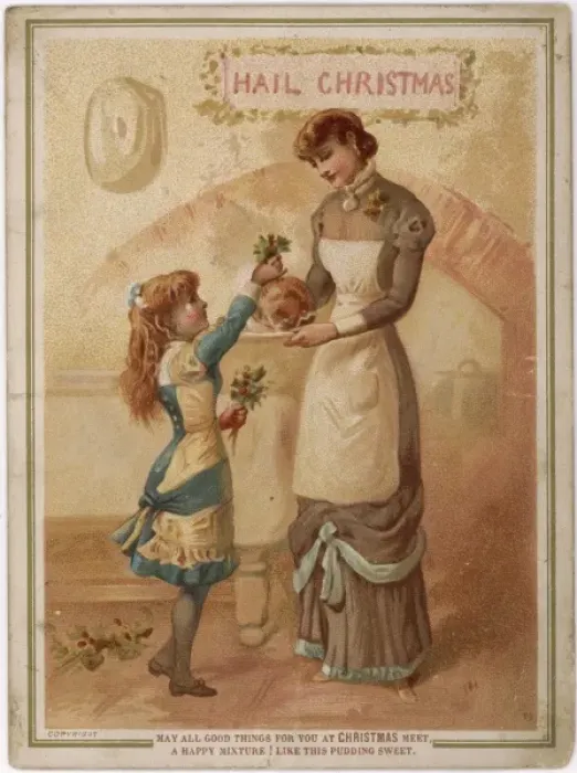 Framed Print : Holly on Pudding Framed Print : Holly on Pudding