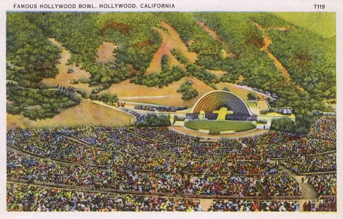 Framed Print : Hollywood Bowl, Los Angeles, California, USA Framed Print : Hollywood Bowl, Los Angeles, California, USA