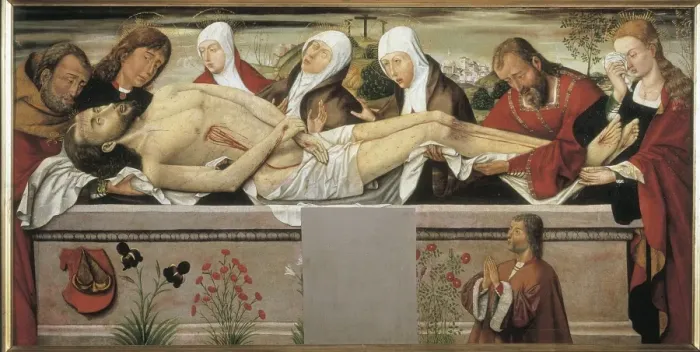 Framed Print : Holy Burial. 15th c. Anonymous from the Castilian Framed Print : Holy Burial. 15th c. Anonymous from the Castilian