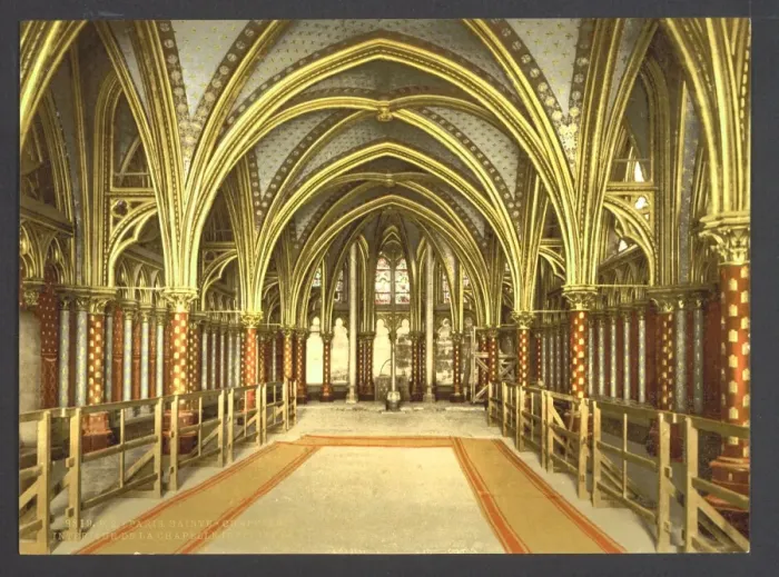 Framed Print : The Holy Chapel (i. e. Sainte-Chappelle), interior of lower Framed Print : The Holy Chapel (i. e. Sainte-Chappelle), interior of lower