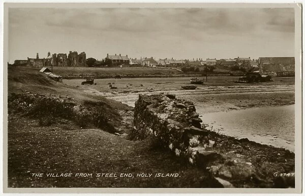 The Holy Island of Lindisfarne - The Village from Steel End
