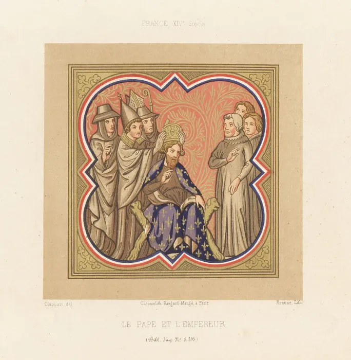 Framed Print : Holy Roman Emperor Charlemagne crowned by Pope Leo III Framed Print : Holy Roman Emperor Charlemagne crowned by Pope Leo III