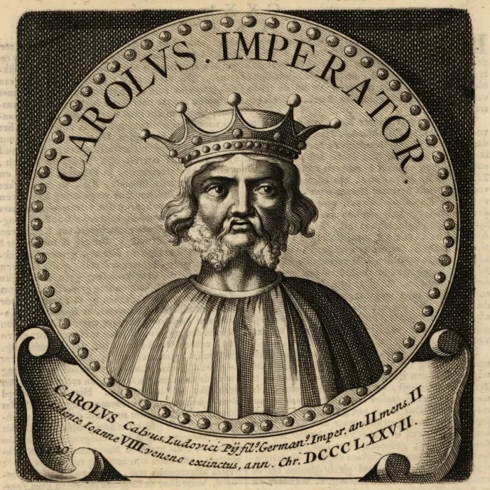 Framed Print : Holy Roman Emperor Charles the Bald Framed Print : Holy Roman Emperor Charles the Bald