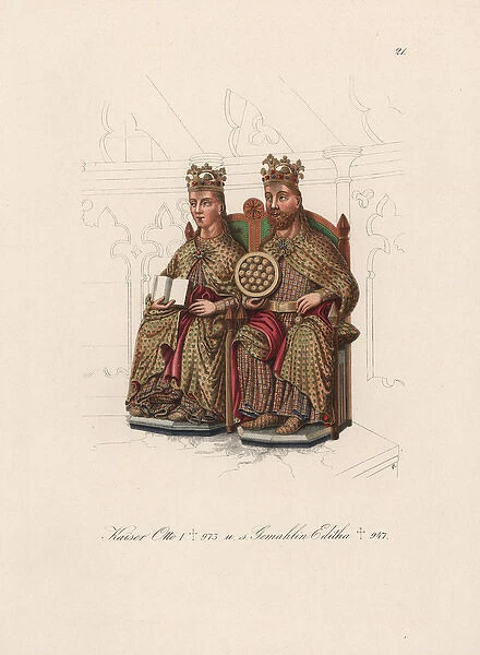 Holy Roman Emperor Otto I and Edith of England