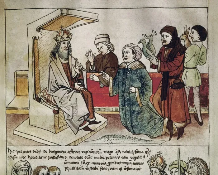 Framed Print : Holy Roman Empire. Sigismund I receiving Framed Print : Holy Roman Empire. Sigismund I receiving