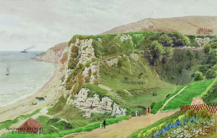 Framed Print : Holywell Retreat, Eastbourne, East Sussex